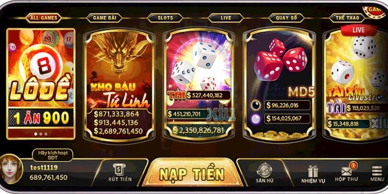Các thể loại game bài GO88 Hot