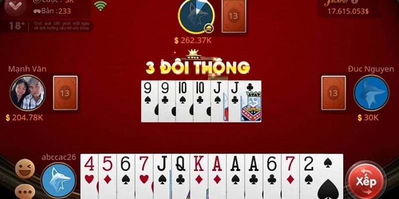 Sắp xếp bài hợp lý trong ván Tiến Lên Miền Nam
